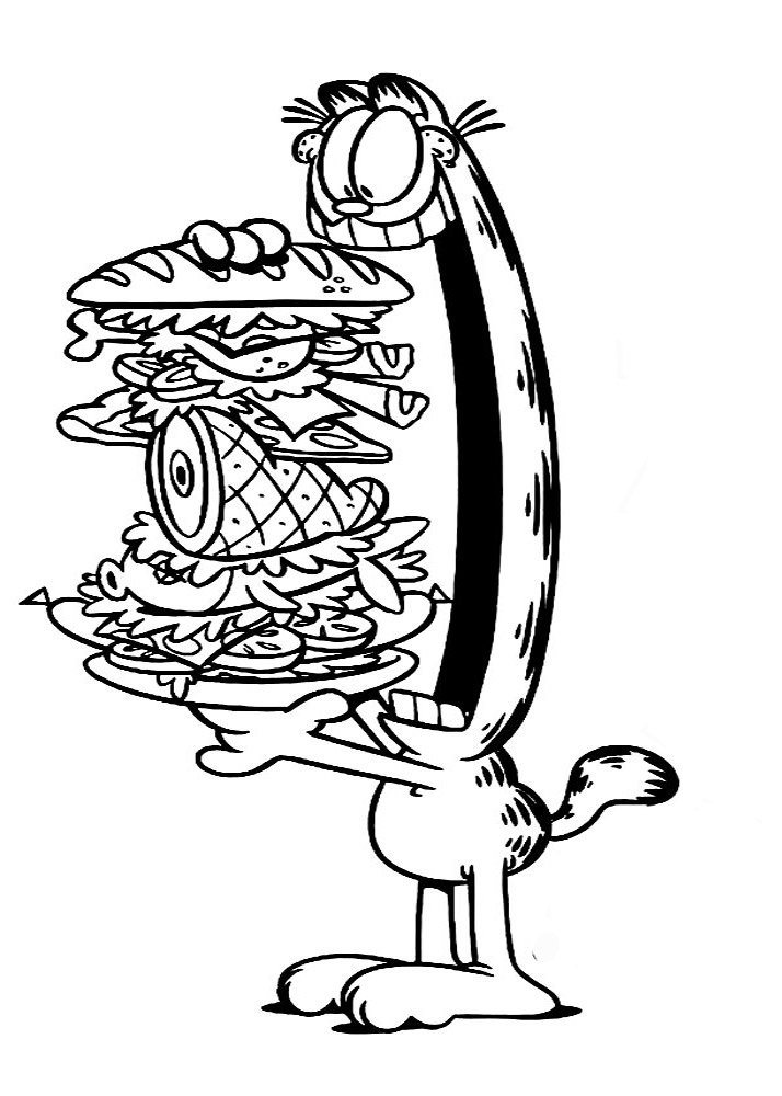 Garfield kolorowanki